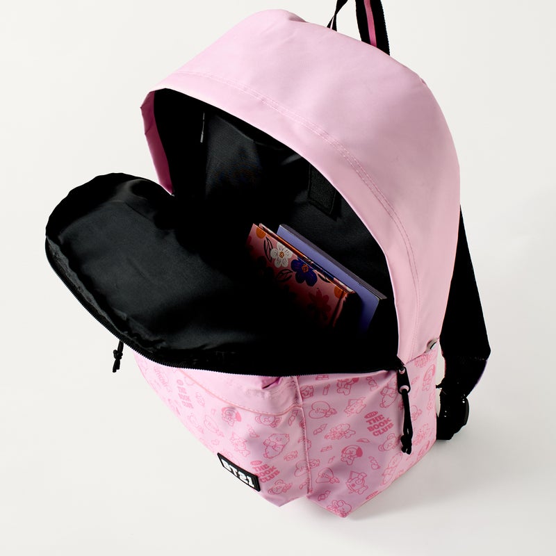 BT21 Pink Printed Backpack for Kids - Image 5